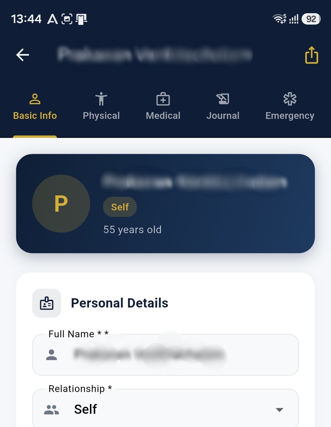 Export Health Summary Button
